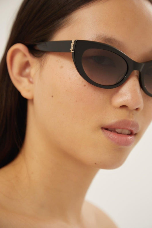 Saint Laurent almond black sunglasses - LUX VERSE - Luxury designer fashion outlet