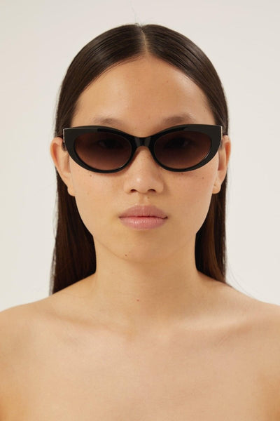 Saint Laurent almond black sunglasses - LUX VERSE - Luxury designer fashion outlet