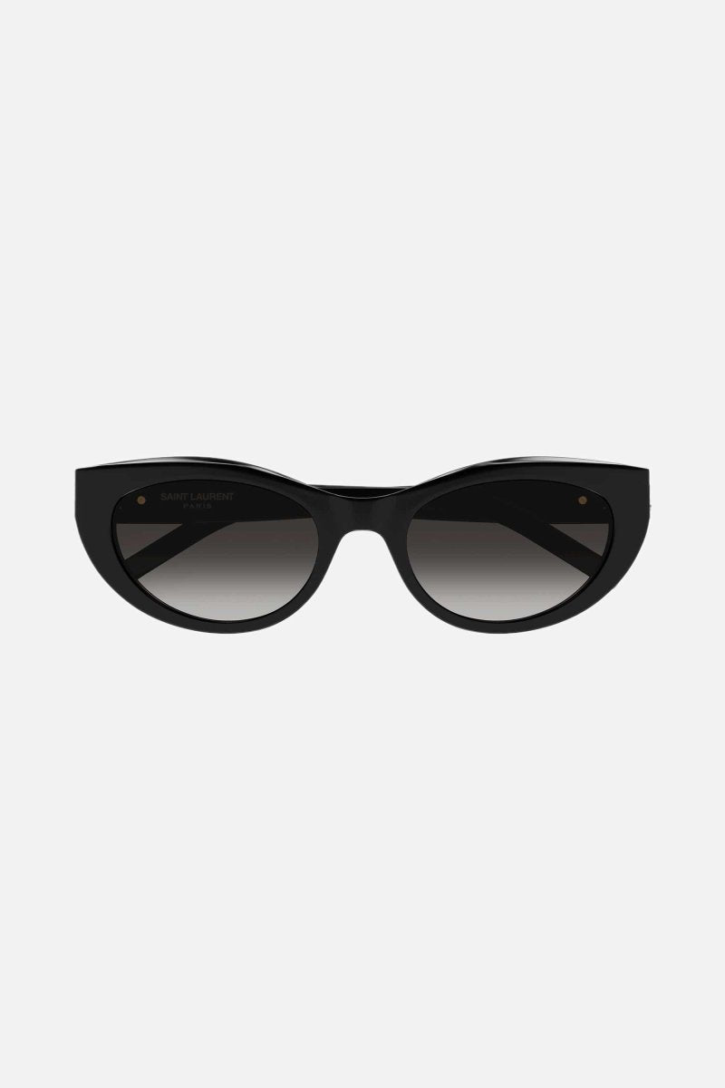 Almond black sunglasses – tHE STYLE IS CHARACTERIZED BY THE ICONIC YSL MONOGRAM LOGO ON THE HINGE AS PRECIOUS – LUX VERSE Luxury Designer Fashion Outlet