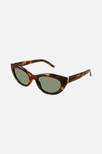 Almond havana sunglasses – tHE STYLE IS CHARACTERIZED BY THE ICONIC YSL MONOGRAM LOGO ON THE HINGE AS PRECIOUS – LUX VERSE Luxury Designer Fashion Outlet