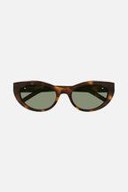 Almond havana sunglasses – a FULL ACETATE NARROW FEMININE SHAPE THAT RECALLS THE ICONIC CAT-EYE IN A COOLER – LUX VERSE Luxury Designer Fashion Outlet