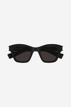 Bold cat-eye black sunglasses – tHE STYLE IS ENRICHED BY THE BIGGEST CORNER ANGLE EVER, 1 CM,PAIRED WITH THE METAL – LUX VERSE Luxury Designer Fashion Outlet