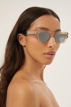 Bold oval crystal sunglasses – a SQUARED AND SHARP SHAPE IN THE NEW INNOVATIVE KEY CONCEPT OF THE SEASON, NAKED – LUX VERSE Luxury Designer Fashion Outlet