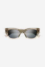 Bold oval crystal sunglasses – tHE STYLE IS ENRICHED BY THE BIGGEST CORNER ANGLE EVER, 1 CM,PAIRED WITH THE METAL – LUX VERSE Luxury Designer Fashion Outlet