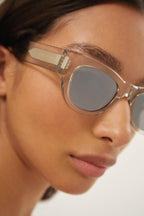 Bold oval crystal sunglasses – tHE BOLD ACETATE TEMPLE IS MADE IN A NEW INNOVATIVE MATERIAL THAT ALLOWS TO HAVE – LUX VERSE Luxury Designer Fashion Outlet