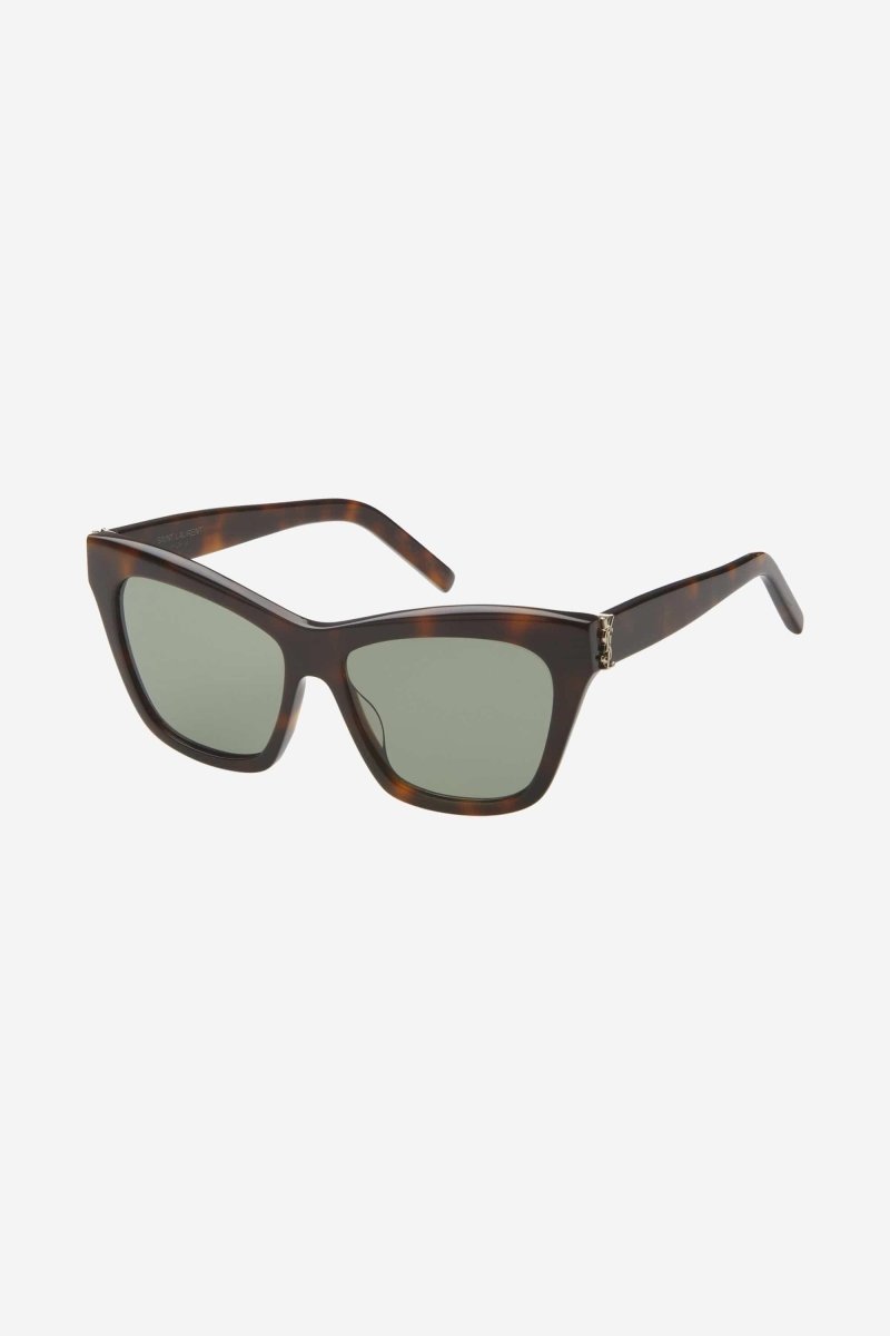 Cat-eye havana sunglasses featuring YSL logo – characterized by the iconic YSL monogram logo positioned oon the hinge – LUX VERSE Luxury Designer Fashion Outlet
