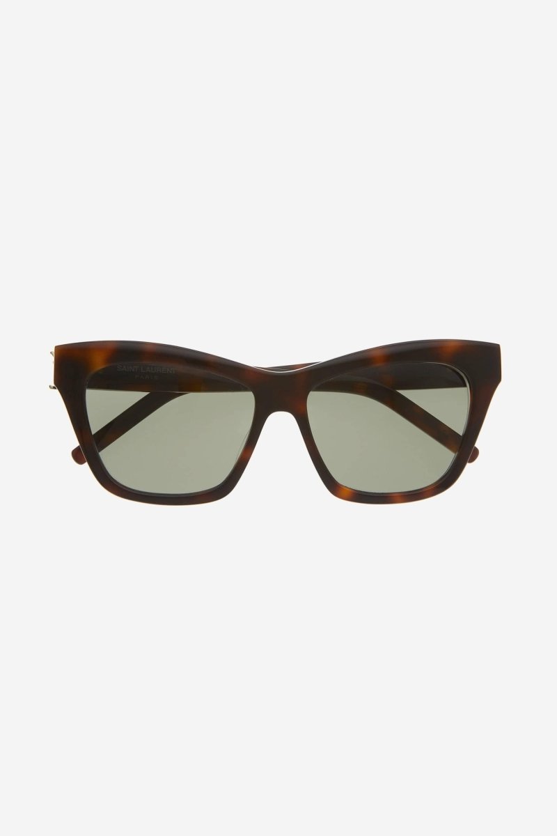Cat-eye havana sunglasses featuring YSL logo – full acetate cat-eye femenine shape characterized by – LUX VERSE Luxury Designer Fashion Outlet