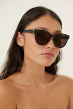 Cat eye YSL black sunglasses – monogram acetate - couture, elegance and heritage – LUX VERSE Luxury Designer Fashion Outlet