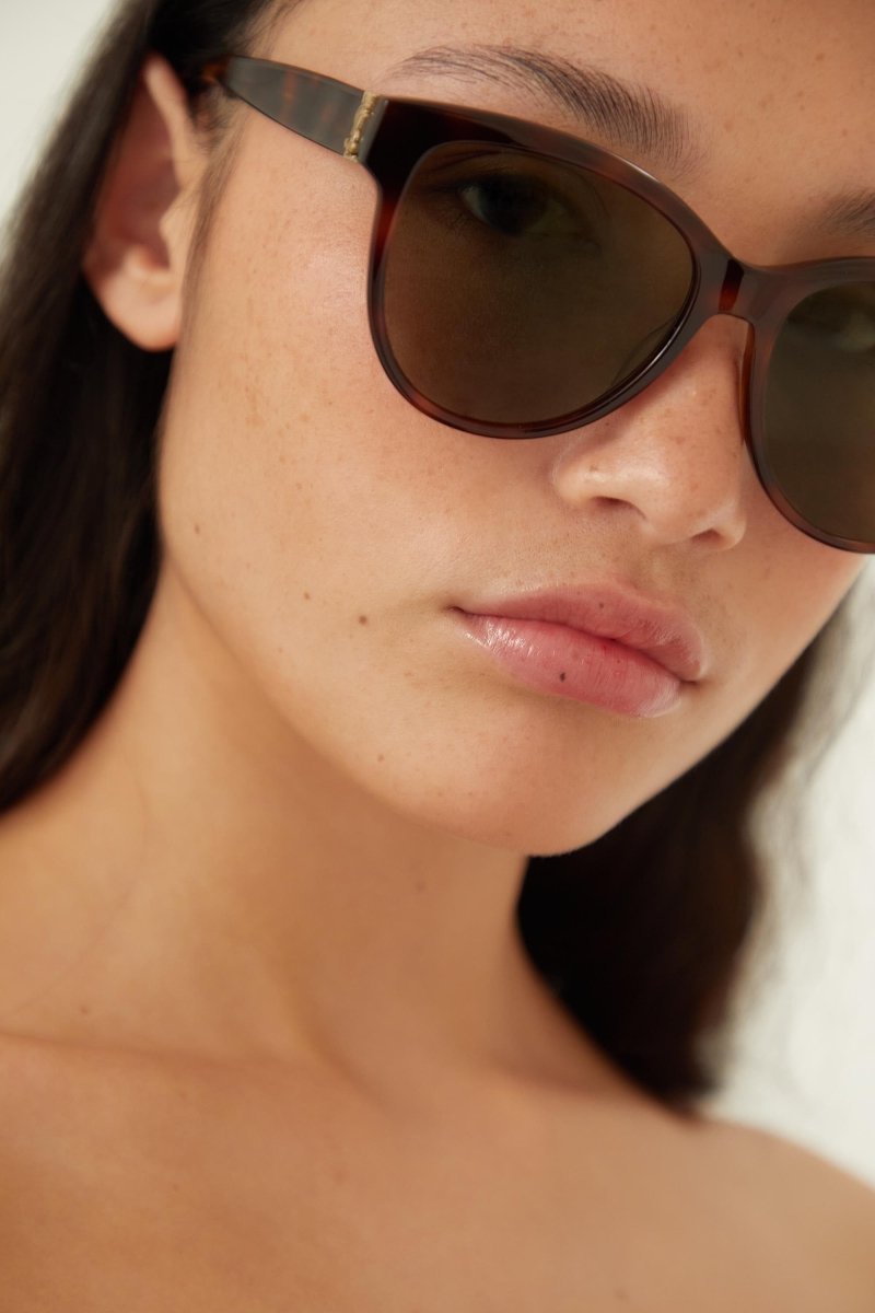 Cat eye YSL havana sunglasses – elegance and heritage – LUX VERSE Luxury Designer Fashion Outlet