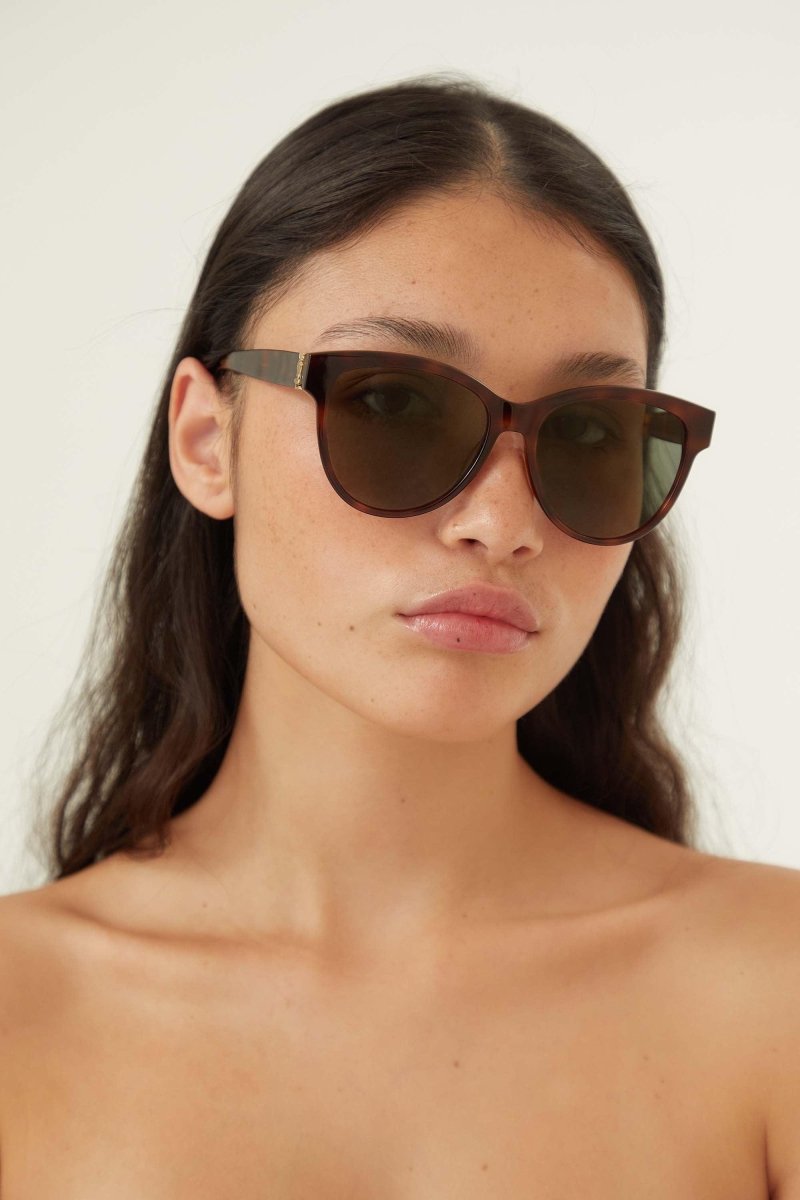 Cat eye YSL havana sunglasses – - couture, elegance and heritage – LUX VERSE Luxury Designer Fashion Outlet