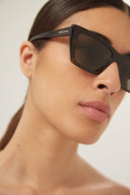 Iconic MICA cat-eye havana sunglasses – style in striped havana – LUX VERSE Luxury Designer Fashion Outlet