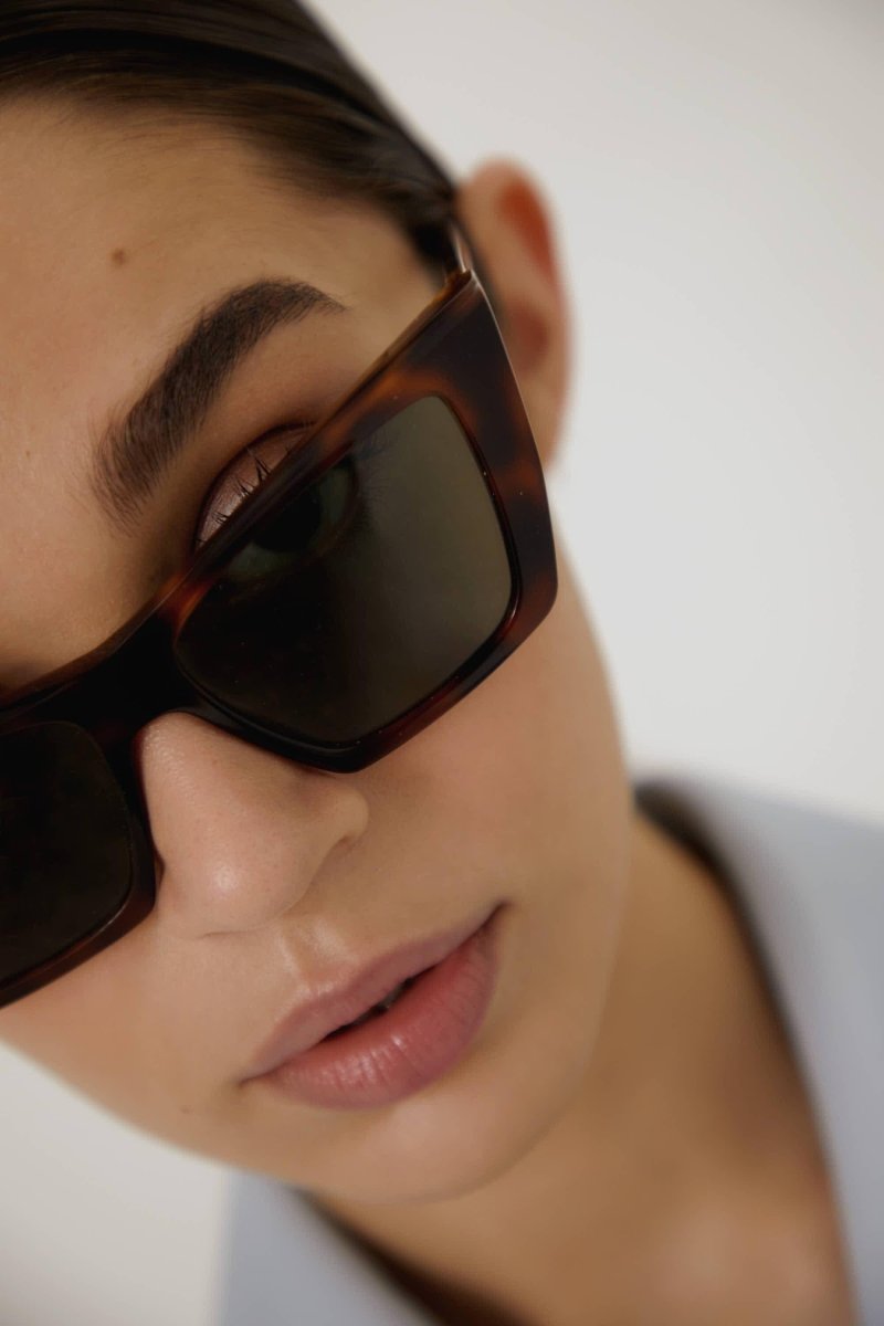 Iconic sharp cat-eye havana sunglasses – the best seller and iconic cata-eye style in classic black featuring – LUX VERSE Luxury Designer Fashion Outlet