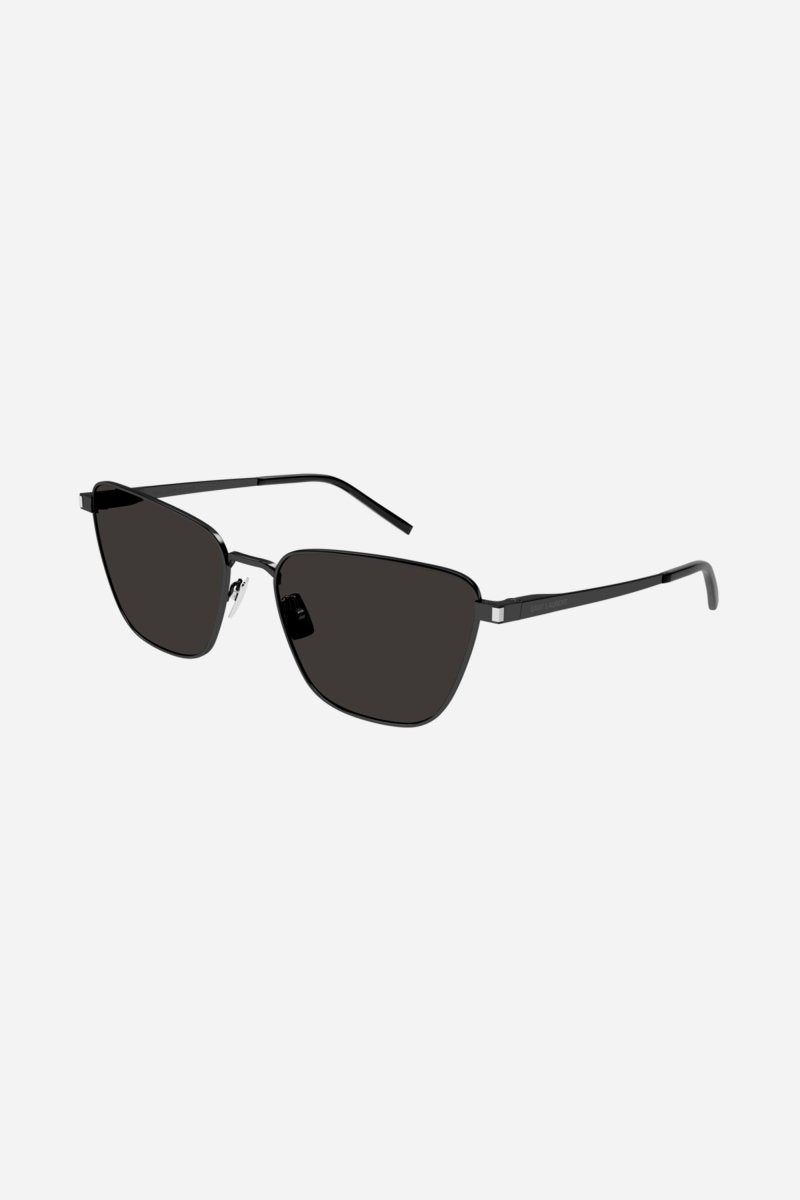 Metal black cat eye sunglasses – metal corner angle - distinctive, lightweight and classics – LUX VERSE Luxury Designer Fashion Outlet