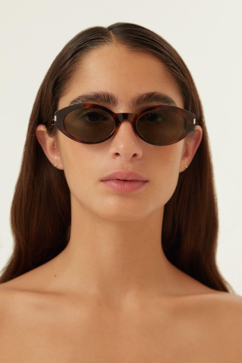Oval micro havana sunglasses – vISION AND A VINTAGE AESTHETIC – LUX VERSE Luxury Designer Fashion Outlet