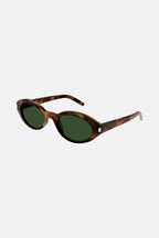 Oval micro havana sunglasses – tAKE INSPIRATION FROM ANTHONY VACCARELLO’S VISION AND A VINTAGE AESTHETIC – LUX VERSE Luxury Designer Fashion Outlet