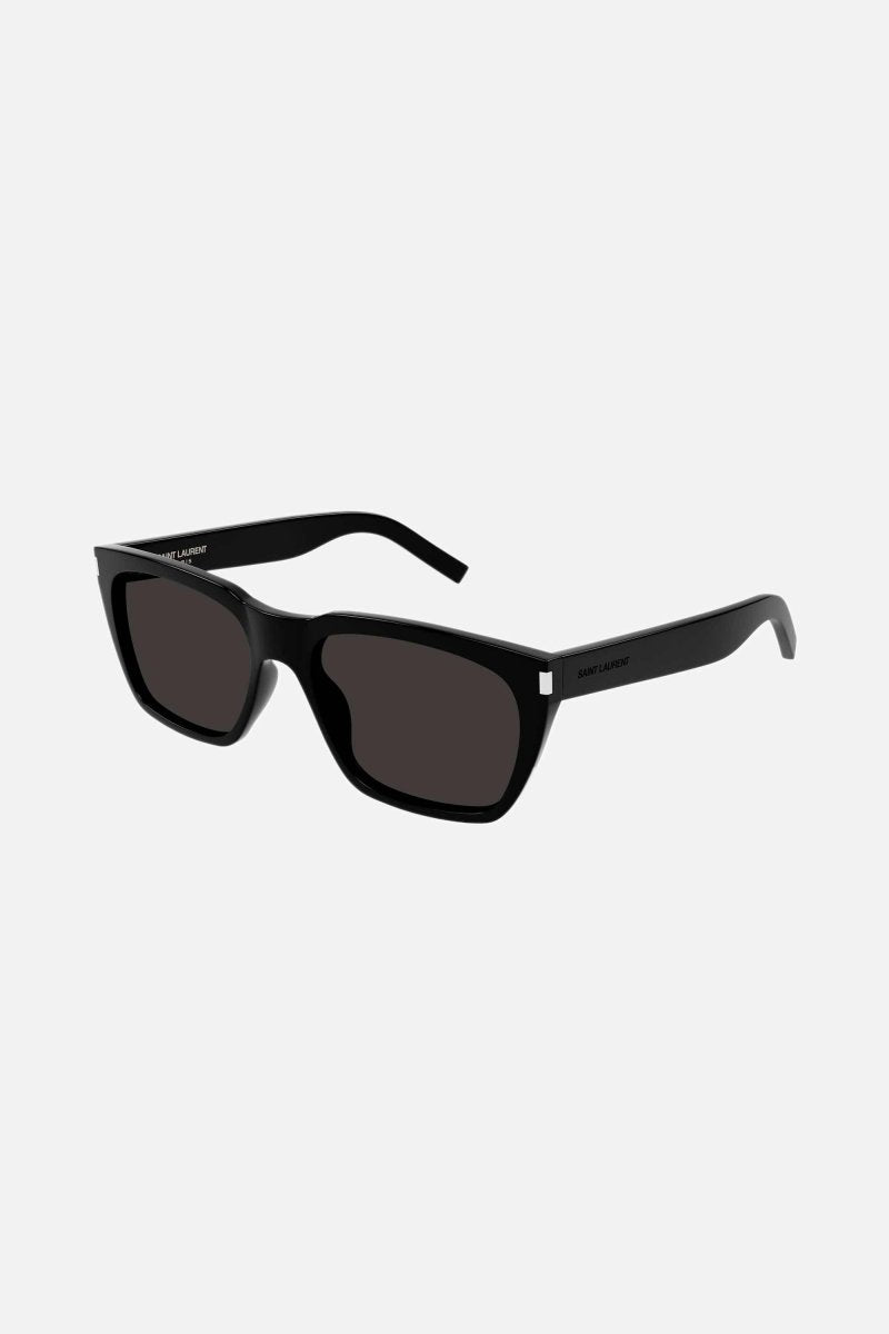 Oversized rectangular black sunglasses – a SQUARED ACETATE SHAPE DISTINGUISHED BY ICONIC CORNER ANGLE – LUX VERSE Luxury Designer Fashion Outlet