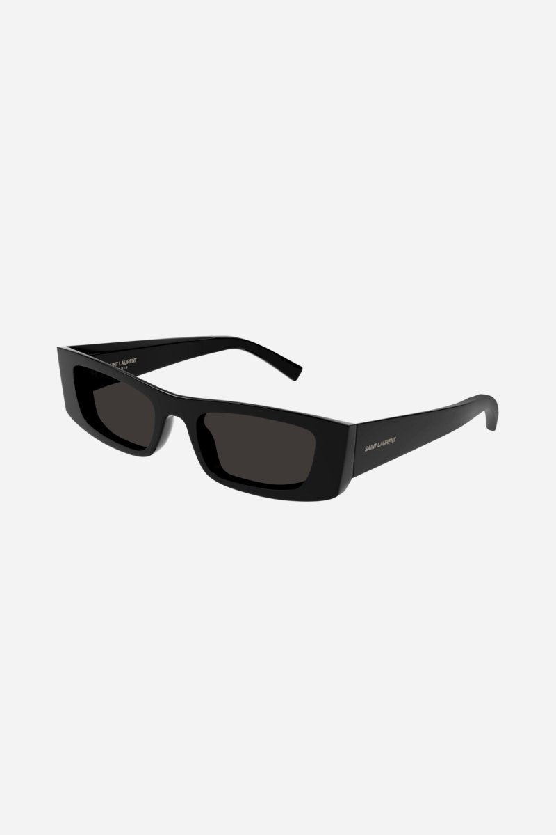 Rectangular black sunglasses – tHE LOGO IS ENGRAVED AND ENRICHED WITH ENAMEL – LUX VERSE Luxury Designer Fashion Outlet