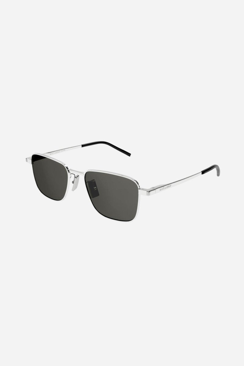 Rimless metal sytle silver sunglasses – rimless metal style with peculiar lens shape featured – LUX VERSE Luxury Designer Fashion Outlet