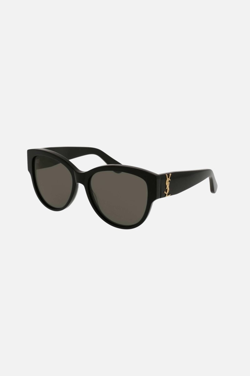 Round black cat eye sunglasses – a STRONG FEMININE OVERSIZED SHAPE, THE EVOLUTION OF THE MONOGRAM ACETATE IN A BOLDER – LUX VERSE Luxury Designer Fashion Outlet