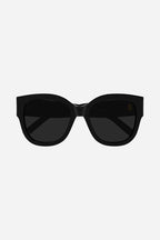 SL M95 oversized black and silver cat eye sunglasses – tHE MYTHIC YSL SIGNATURE IS INTEGRATED AS AN HINGE DETAIL AND MADE HIGHLY VISIBLE ON – LUX VERSE Luxury Designer Fashion Outlet