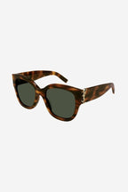 SL M95 oversized havana cat eye sunglasses – a STRONG FEMININE OVERSIZED SHAPE, THE EVOLUTION OF THE MONOGRAM ACETATE IN A BOLDER – LUX VERSE Luxury Designer Fashion Outlet
