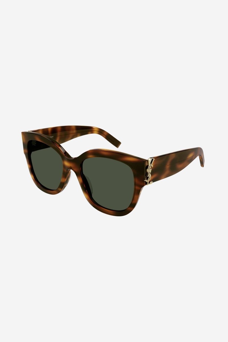 SL M95 oversized havana cat eye sunglasses – a STRONG FEMININE OVERSIZED SHAPE, THE EVOLUTION OF THE MONOGRAM ACETATE IN A BOLDER – LUX VERSE Luxury Designer Fashion Outlet