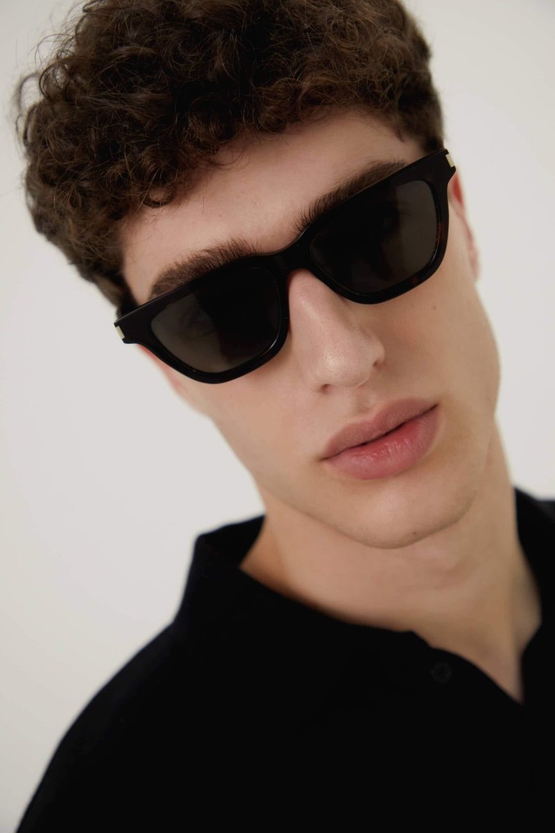 SL SULPICE 462 cat-eye UNISEX sunglasses with grey lenses – the end piece with grey lenses – LUX VERSE Luxury Designer Fashion Outlet