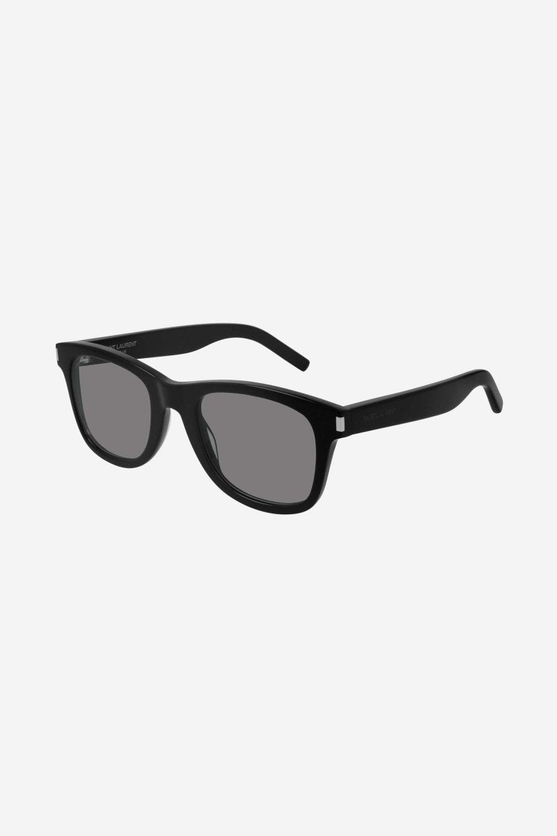 SL51 UNISEX black sunglasses – iconic SL51 in black acetate featuring the corner angle – LUX VERSE Luxury Designer Fashion Outlet