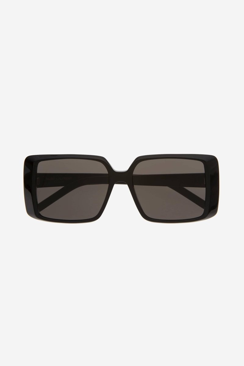 Squared 70s inspired black acetate sunglasses – 70s inspired oversized black acetate squared shape with distinctive – LUX VERSE Luxury Designer Fashion Outlet