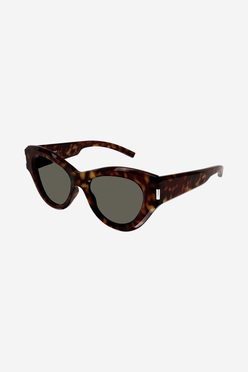Super-bold cat-eye sunglasses – a super-bold cat eye shape distinguished by a new temple design and a play – LUX VERSE Luxury Designer Fashion Outlet