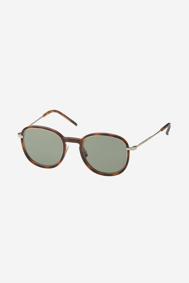 UNISEX combined panthos gold havana sunglasses – the logo is laser engraved on both temples – LUX VERSE Luxury Designer Fashion Outlet