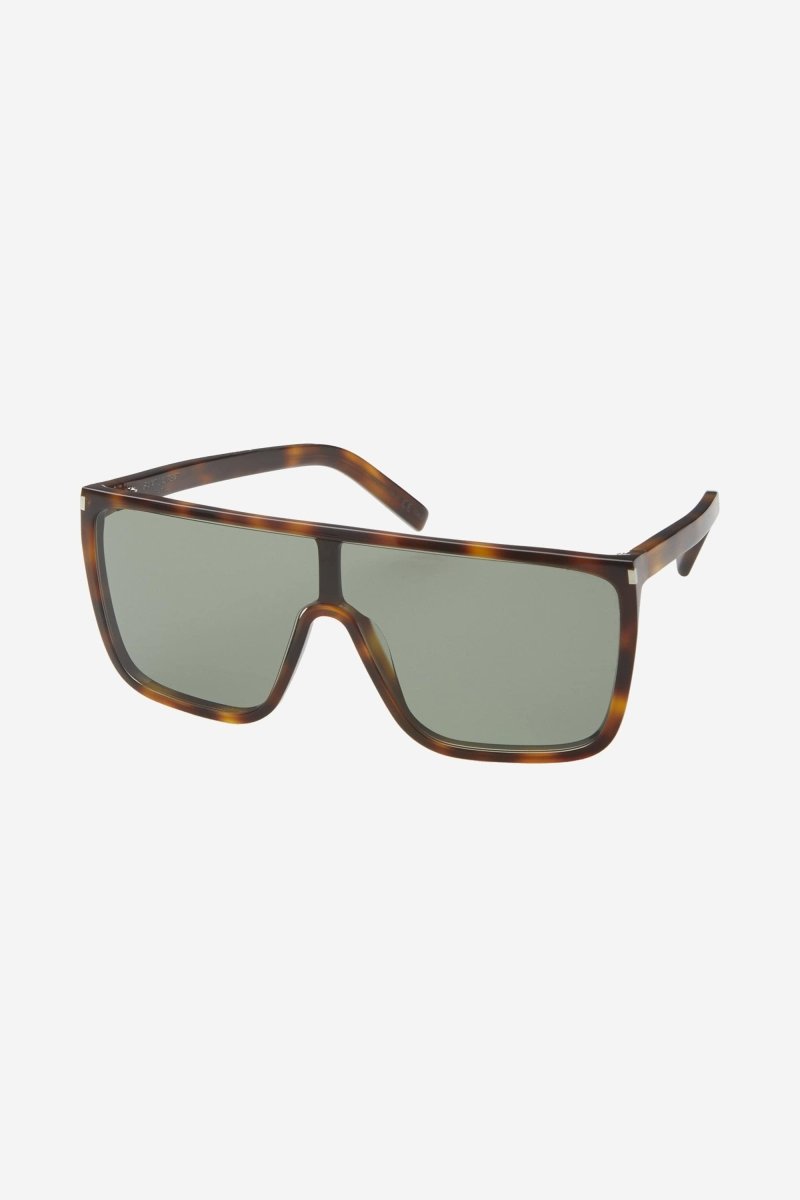 UNISEX MASK ACE havana sunglasses – a new acetate enriched by the corner angle in havana – LUX VERSE Luxury Designer Fashion Outlet