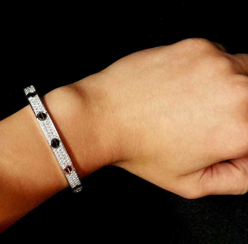 Love Bracelet 6.1mm Diamond-paved Ceramic – LUX VERSE Luxury Designer Fashion Outlet