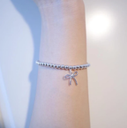 Sterling Silver Bow Bead Bracelet – LUX VERSE Luxury Designer Fashion Outlet