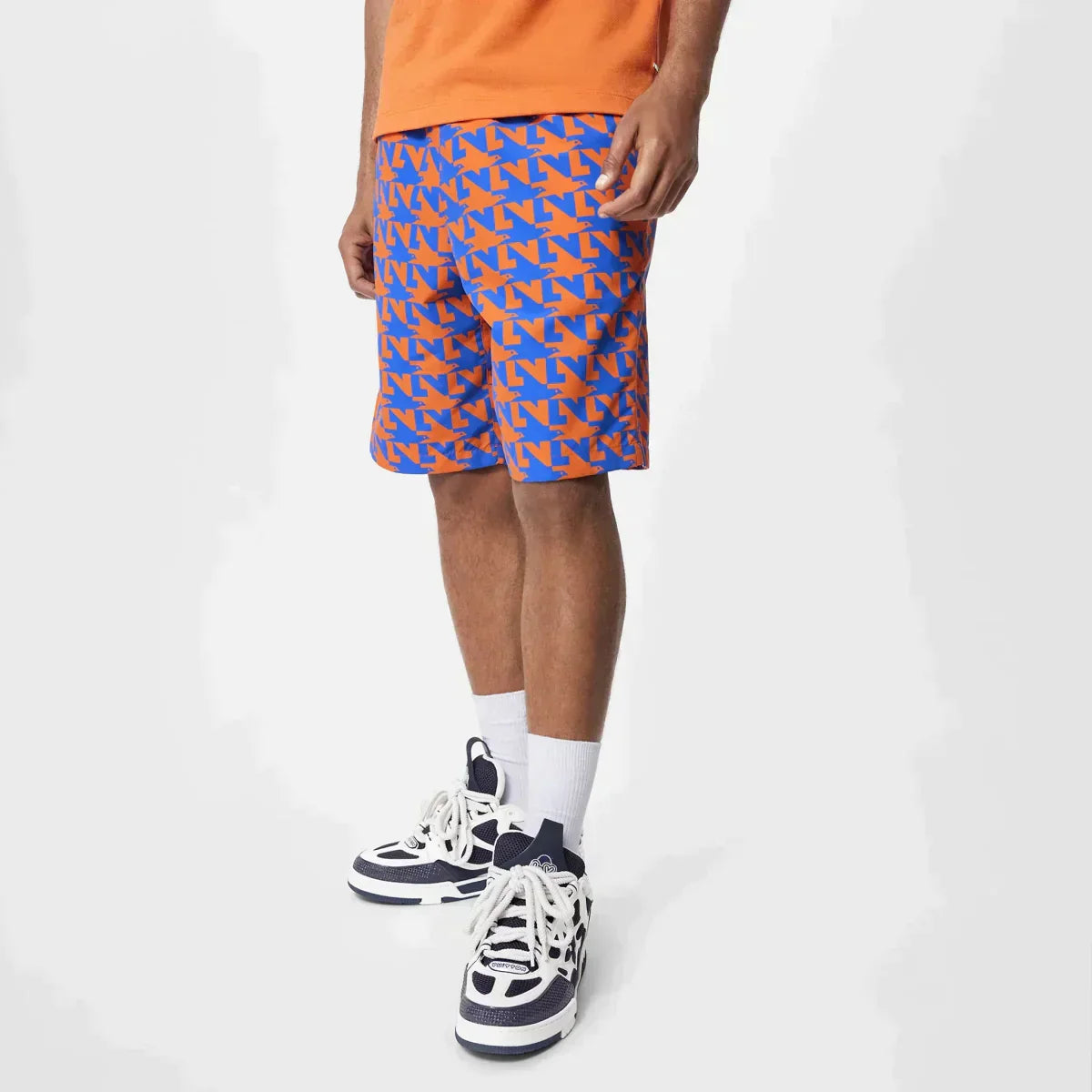 Signature Board Swimshorts – the all-over LV Doves houndstooth motif plays an optical trick with interlocking – LUX VERSE Luxury Designer Fashion Outlet