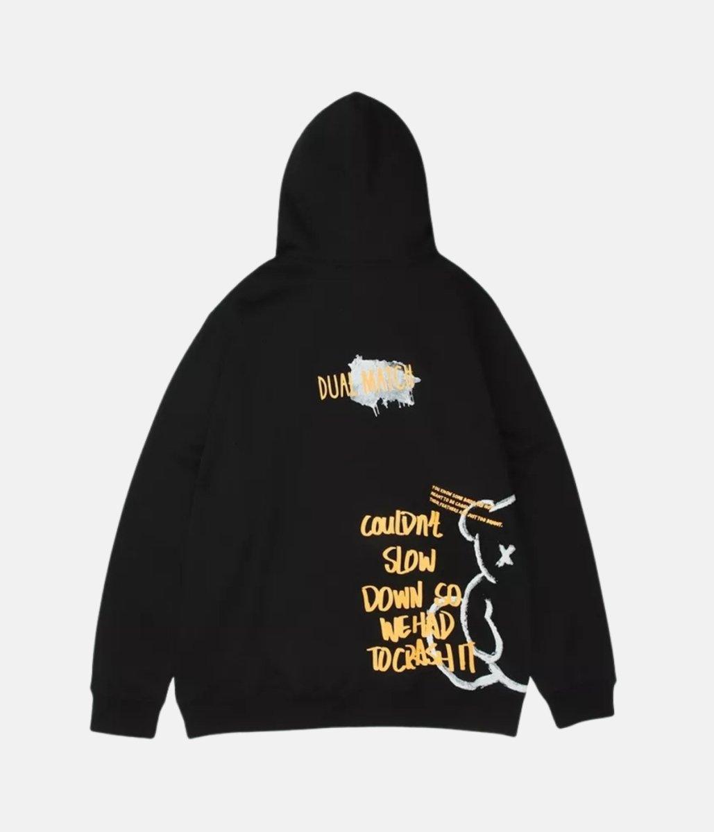 Slow Hoodie – material: Premium Cotton & Polyester Design: High Quality Print Fit type – LUX VERSE Luxury Designer Fashion Outlet