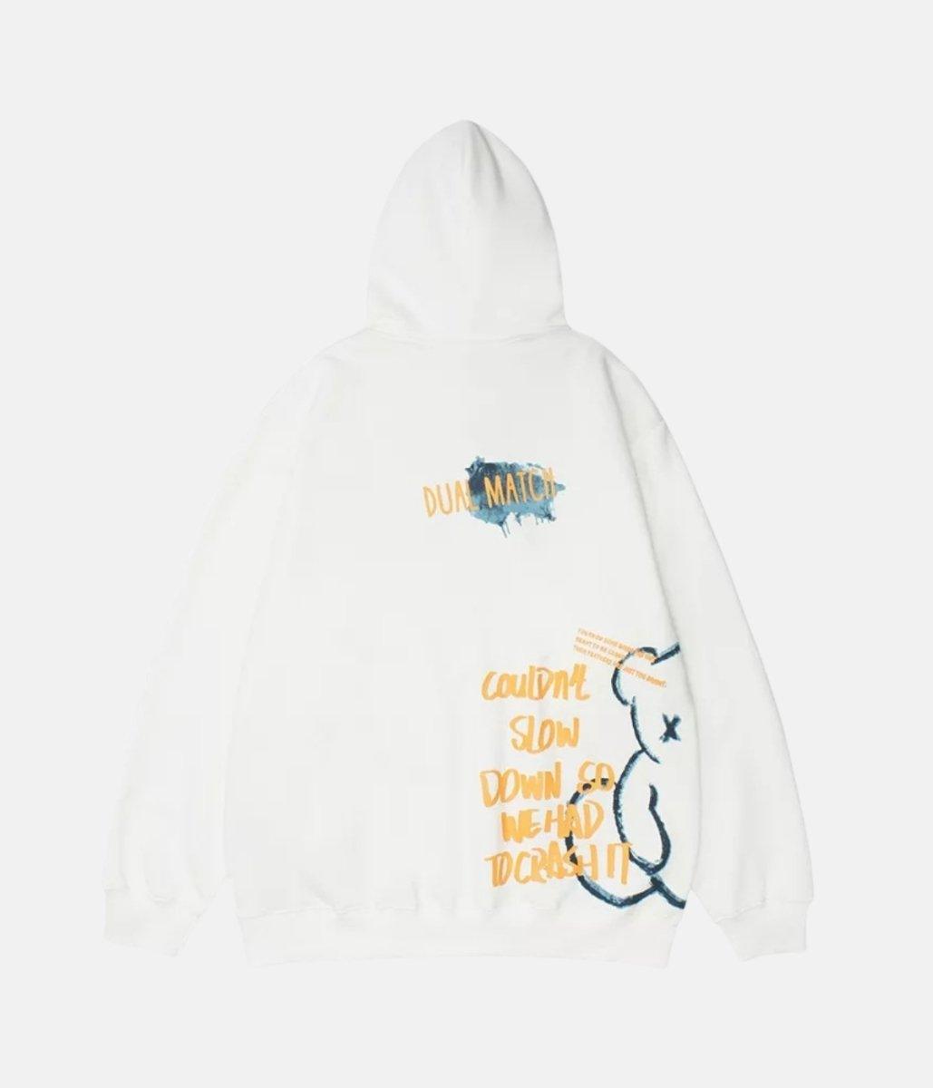 Slow Hoodie – material: Premium Cotton & Polyester Design: High Quality Print Fit type – LUX VERSE Luxury Designer Fashion Outlet