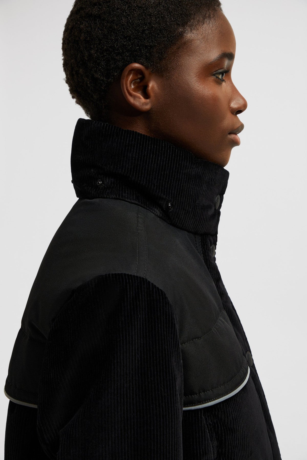 Spinas Short Down Jacket – crafted from micro ripstop Nylon lining Down-filled Water-repellent-look two-way – LUX VERSE Luxury Designer Fashion Outlet