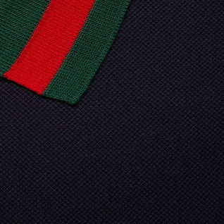 Stretch cotton piquet polo