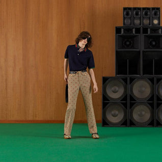 Stretch cotton piquet polo