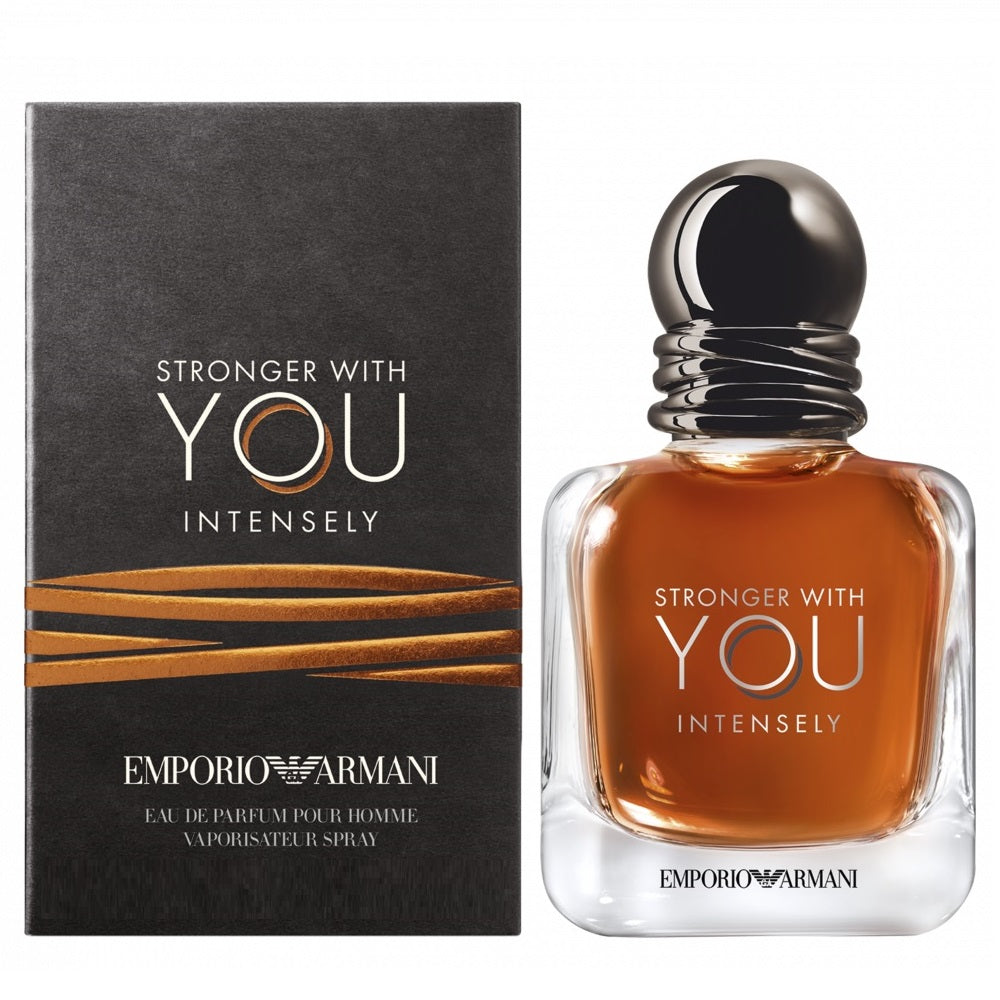 Armani Stronger With You Intensely 3.4 oz EDP for men – stronger With You lives in the present, molded by the energy of modernity – LUX VERSE Luxury Designer Fashion Outlet