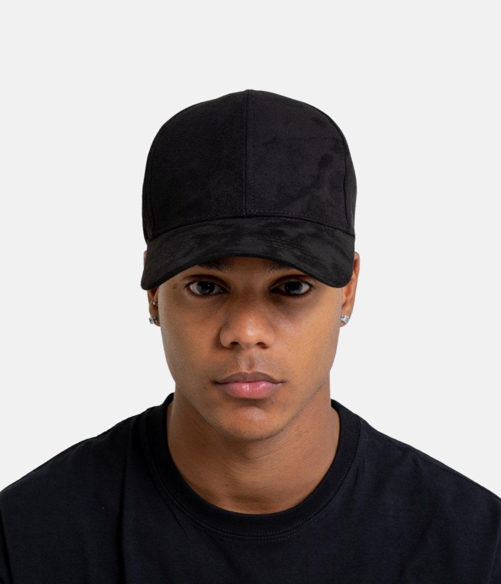 Suede Cap | black – outline: 52 cm - 62 cm Size: Adjustable / One Size Add more headwear items and save – LUX VERSE Luxury Designer Fashion Outlet