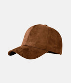 Suede Cap | Brown – material: Premium cotton fabric with a soft suede look finish – LUX VERSE Luxury Designer Fashion Outlet