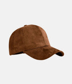 Suede Cap | Brown – material: Premium cotton fabric with a soft suede look finish – LUX VERSE Luxury Designer Fashion Outlet