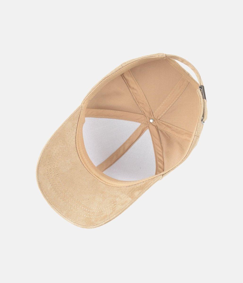 Suede Cap | Khaki – outline: 52 cm - 62 cm Size: Adjustable / One Size Add more headwear items and save – LUX VERSE Luxury Designer Fashion Outlet