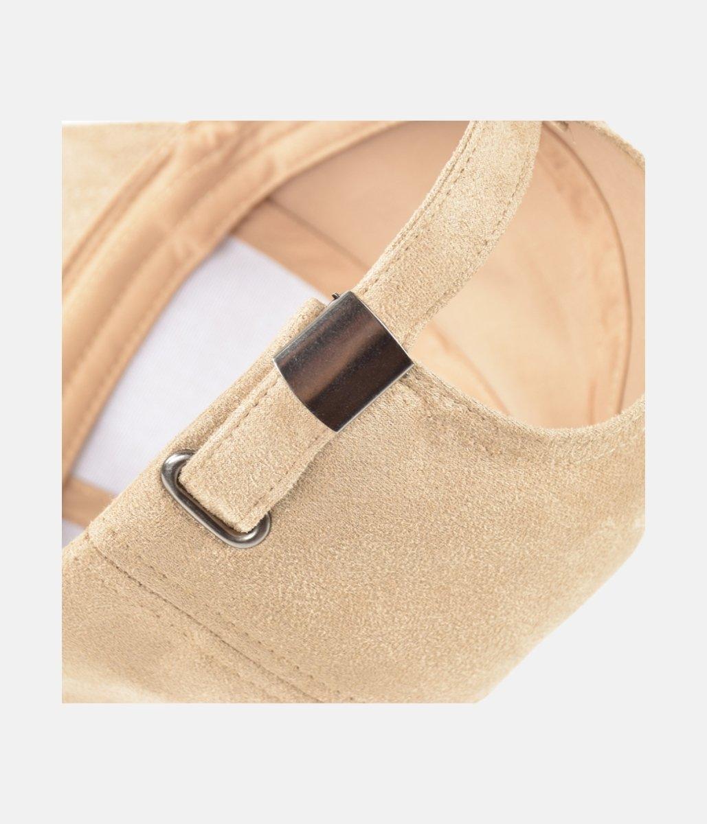 Suede Cap | Khaki – material: Premium cotton fabric with a soft suede look finish – LUX VERSE Luxury Designer Fashion Outlet