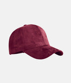Suede Cap | Red – material: Premium cotton fabric with a soft suede look finish – LUX VERSE Luxury Designer Fashion Outlet