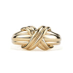 Vintage Signature X Ring Yellow Gold – LUX VERSE Luxury Designer Fashion Outlet