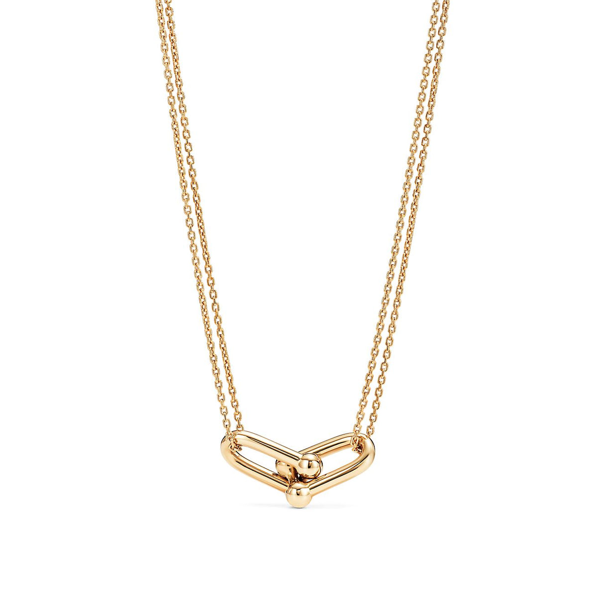 Hardwear Gold Double Link Necklace – LUX VERSE Luxury Designer Fashion Outlet