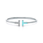 T Bracelet 1.8mm Turquoise Diamond – LUX VERSE Luxury Designer Fashion Outlet
